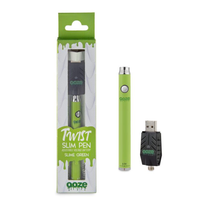 Ooze Slim Pen Twist - Green Box and Charger