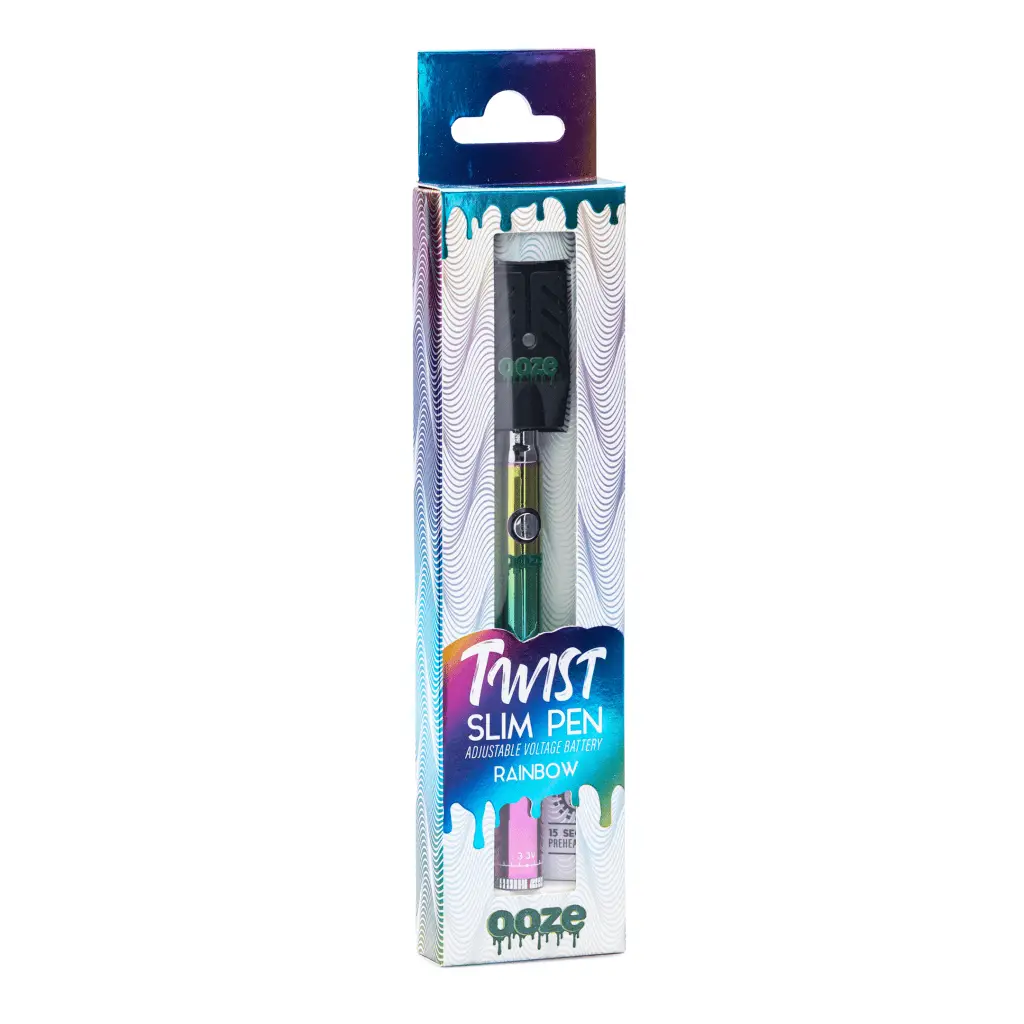 Shop Ooze Slim Twist Pen Vape Battery - Rainbow Online