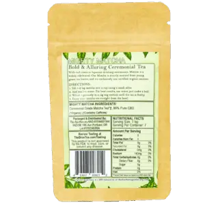 The Brothers Apothecary Mighty Matcha Hemp CBD Tea - Back