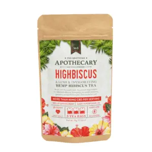 The Brothers Apothecary Highbiscus Hemp CBD Tea - Bag Front
