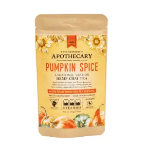 The Brothers Apothecary Pumpkin Spice Chai Hemp CBD Tea - Bag Front
