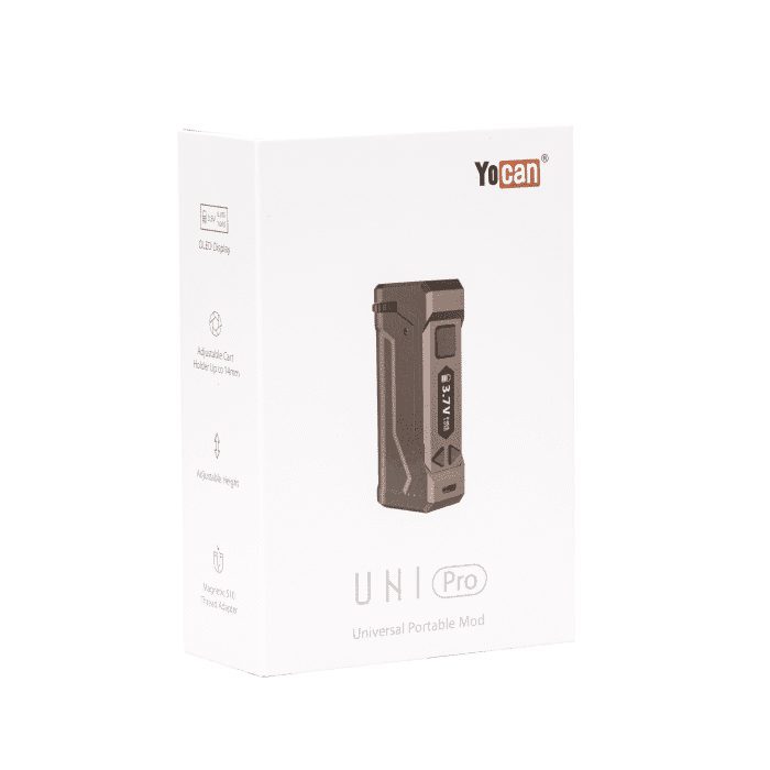 Yocan UNI Pro Universal Portable Box Mod Battery – Black - Box Front