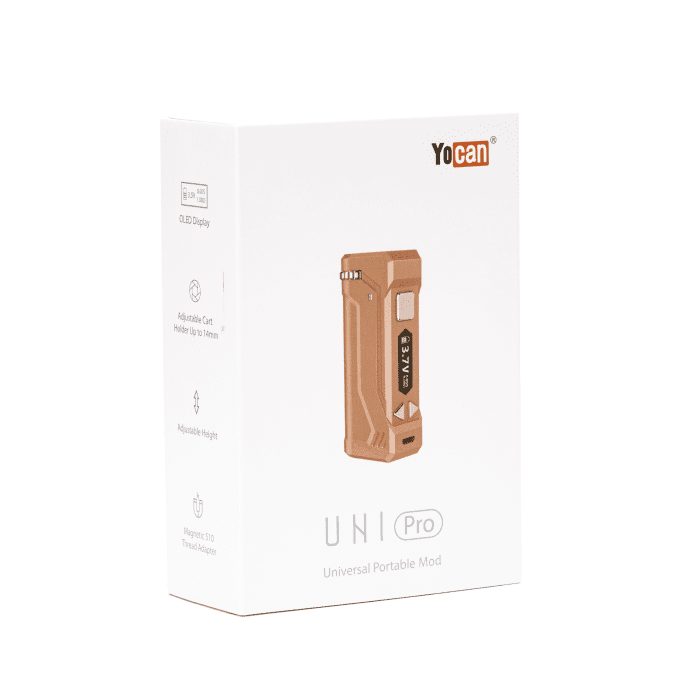Yocan UNI Pro Universal Portable Box Mod Battery – Rose - Box Front