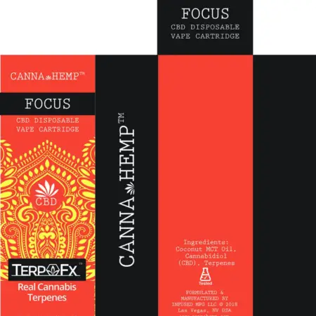 Canna Hemp Focus Vape box