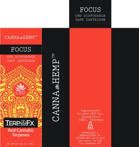 Canna Hemp Focus Vape box