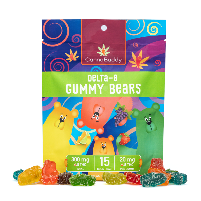 CannaBuddy Delta-8 Gummy Bears (300 mg Total Delta-8-THC) - Combo