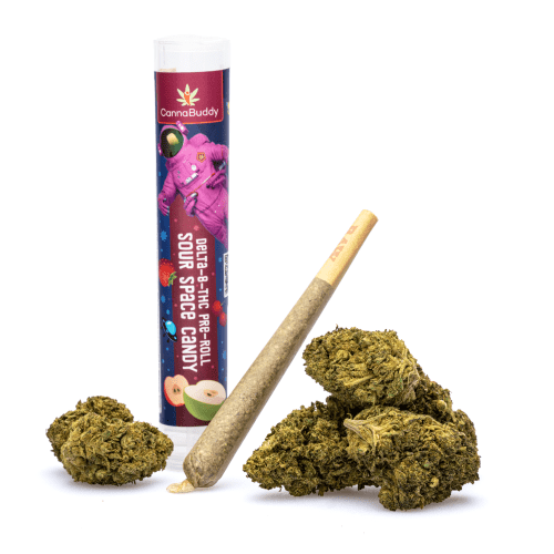 Delta 8 THC Infused Flower Pre-Roll- Sour Space Candy - Combo