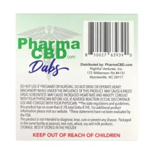PharmaCBD Delta 8 Dabs - Blueberry OG (1 gram Delta 8 THC) - Image 4
