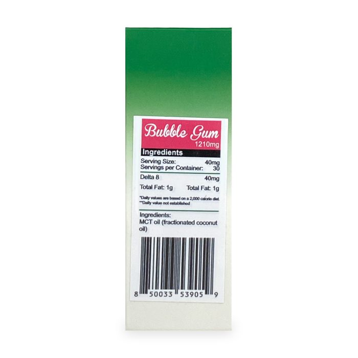 PharmaCBD Delta-8 Bubble Gum Tincture (1210 mg Delta-8-THC) B