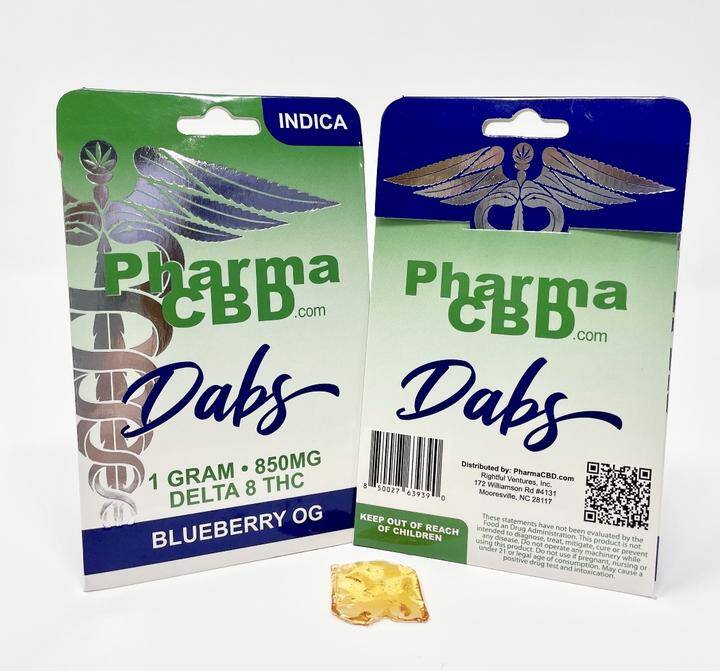 PharmaCBD Delta-8-THC 1 gram Dabs - Blueberry