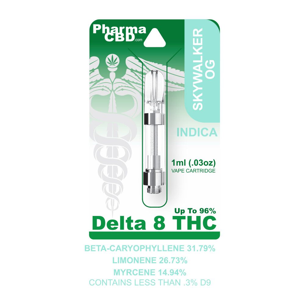 PharmaCBD Delta-8-THC Vape Cartridge - 1 ml - 900 mg - Skywalker OG