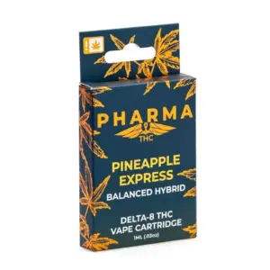 PharmaTHC Delta 8 THC Vape Cartridge - Pineapple Express - Box Front