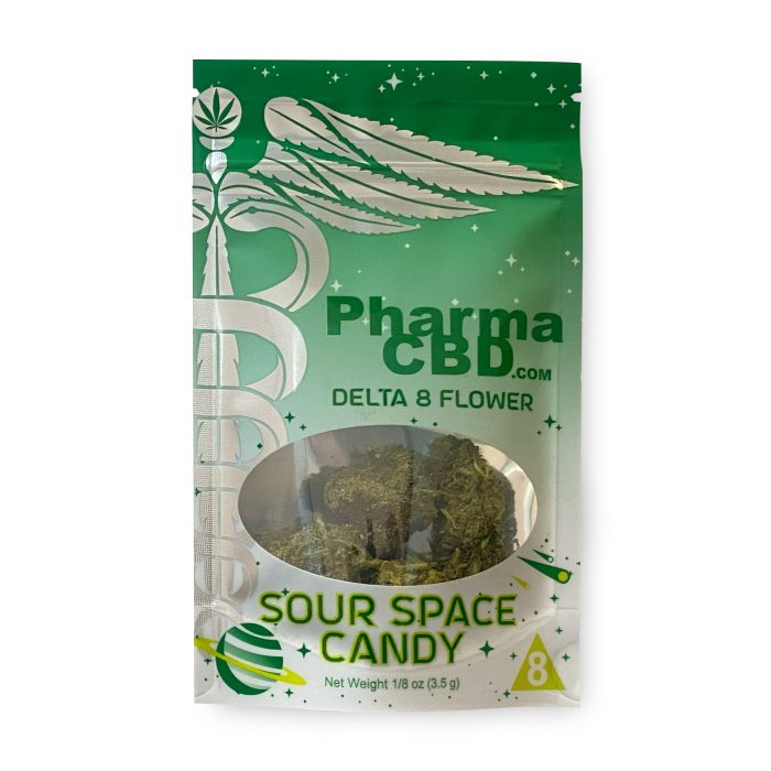 PharmaCBD Delta-8-THC Infused Sour Space Candy Flower (3.5 grams) B