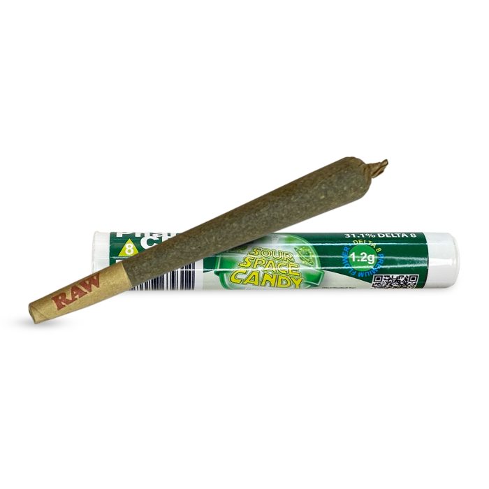 PharmaCBD Delta-8-THC Infused Sour Space Candy Pre-Roll B