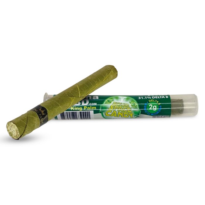 PharmaCBD Delta 8 THC Infused Flower Blunt - Sour Space Candy - combo