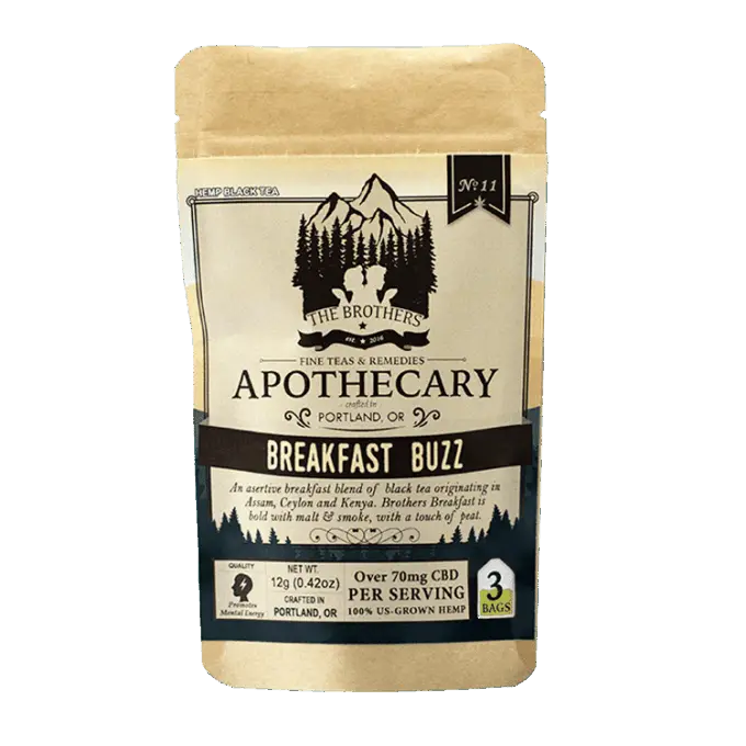 The Brothers Apothecary Breakfast Buzz Hemp CBD Tea - Front