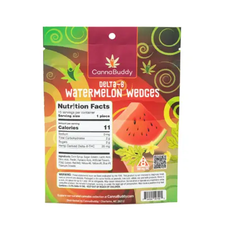 CannaBuddy Delta 8 Watermelon Wedges (300 mg Total Delta 8 THC) - Image 3