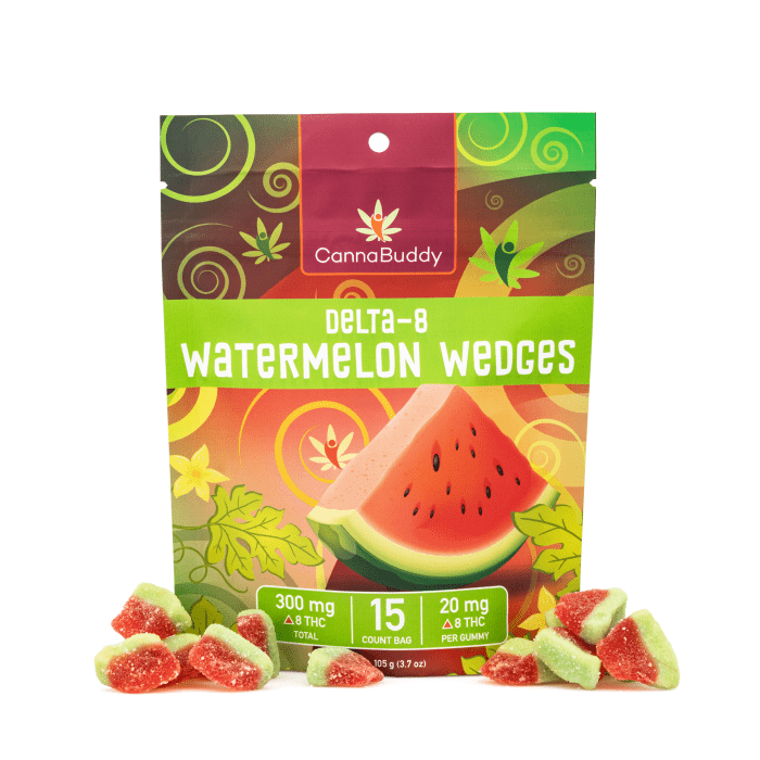 CannaBuddy Delta-8 Watermelon Wedges (300 mg Total Delta-8-THC) - Combo