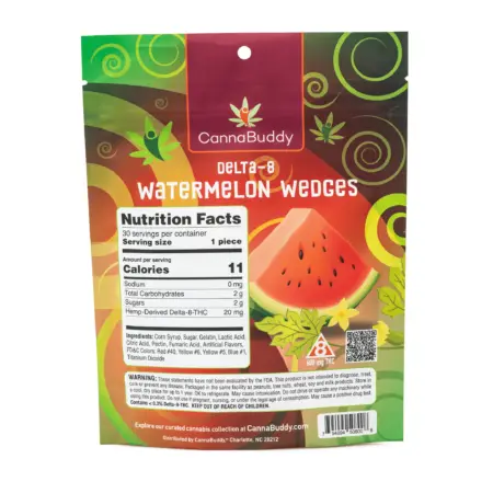 CannaBuddy Delta 8 Watermelon Wedges (600 mg Total Delta 8 THC) - Image 3