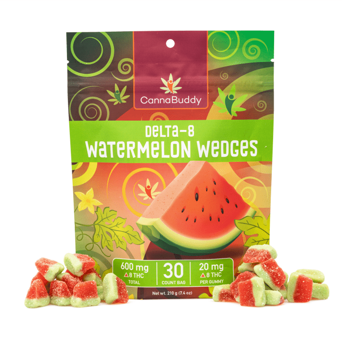 CannaBuddy Delta-8 Watermelon Wedges (600 mg Total Delta-8-THC) - Combo