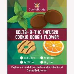 Delta-8-THC Infused Flower - Cookie Dough - Label