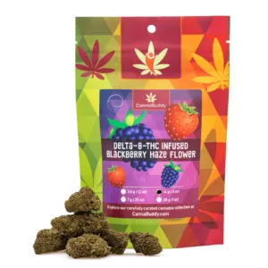 Delta 8 THC Infused Flower - Blackberry Haze - 14g