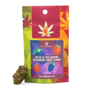 Delta 8 THC Infused Flower - Blackberry Haze - 1g