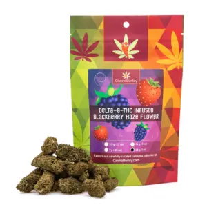 Delta 8 THC Infused Flower - Blackberry Haze - 28g