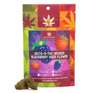 Delta 8 THC Infused Flower - Blackberry Haze - 3.5g