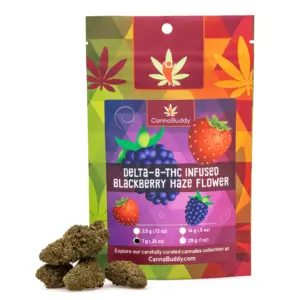 Delta 8 THC Infused Flower - Blackberry Haze - 7g