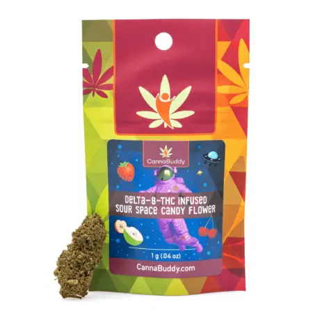 Delta 8 THC Infused Flower - Sour Space Candy - 1g