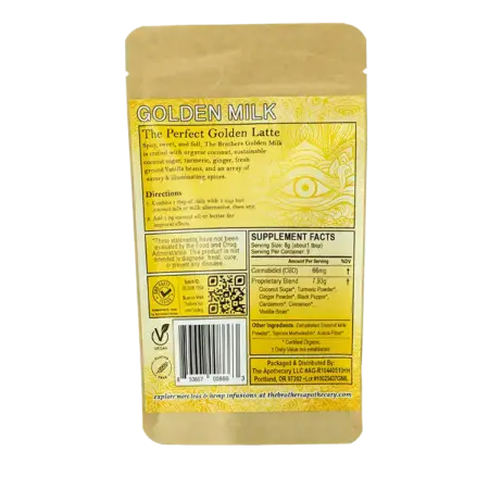 The Brothers Apothecary Golden Milk Hemp CBD Tea - Back