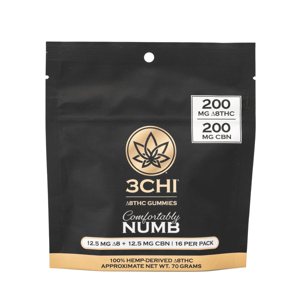 Shop 3Chi Comfortably Numb Delta-8 THC & CBN Gummies Online | CannaBuddy