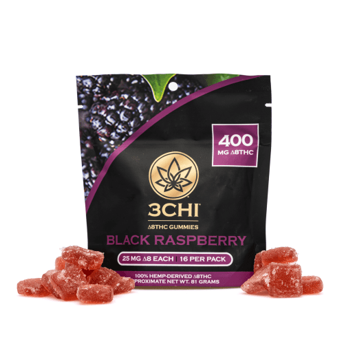 3Chi Delta-8 Black Raspberry Gummies (400 mg Total Delta-8-THC) - Combo
