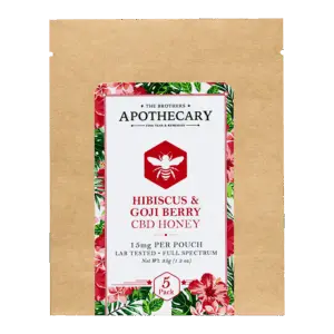 The Brothers Apothecary Highbiscus & Goji Berry CBD Honey Front