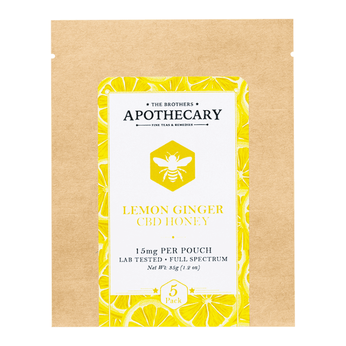 The Brothers Apothecary Lemon Ginger CBD Honey Front