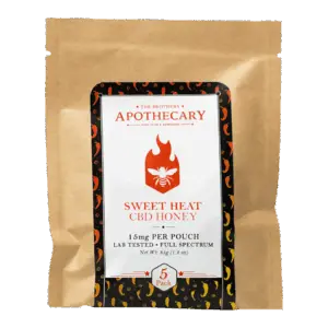 The Brothers Apothecary Sweet Heat CBD Honey - 5 Pack (75 mg Total CBD)