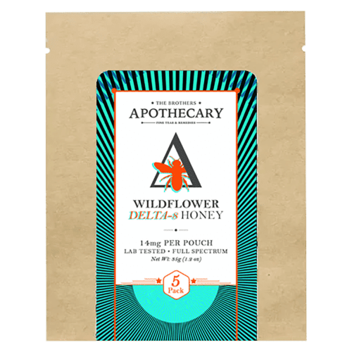 The Brothers Apothecary Wildflower Delta-8 Honey - 5 Pack (100 mg Total Delta-8-THC)