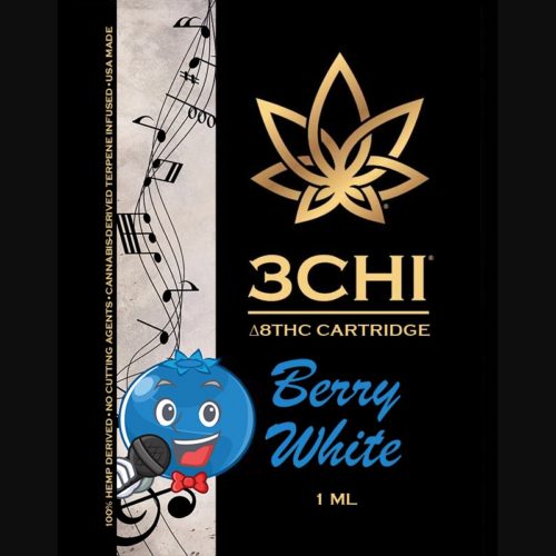 3Chi Berry White Delta-8-THC Vape Cartridge with Cannabis Derived Terpenes