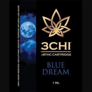 3Chi Blue Dream Delta-8-THC Vape Cartridge with Botanical Derived Terpenes