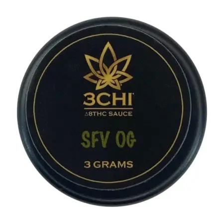 3Chi Delta 8 Dabs Sauce - SFV OG (1 or 3 grams Delta 8 THC) - Image 2