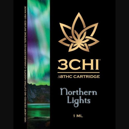 3Chi Northern Lights Delta-8-THC Vape Cartridge with Cannabis Derived Terpenes