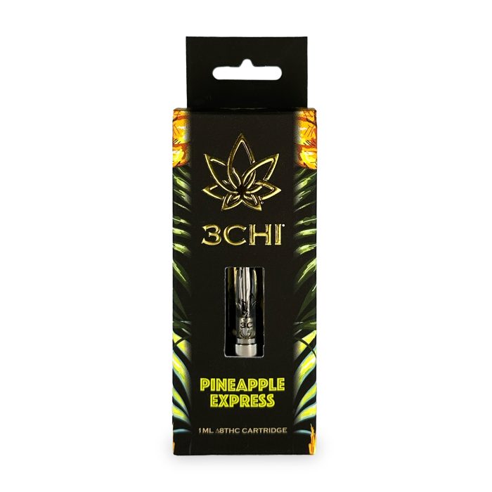 3Chi Pineapple Express Delta-8-THC Vape Cartridge with Botanical Derived Terpenes Box