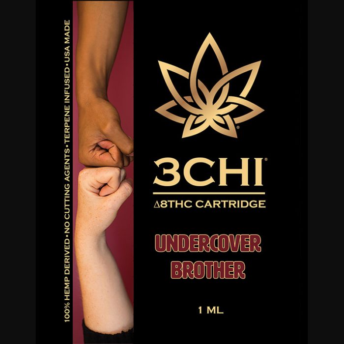 3Chi Undercover Brother Delta-8-THC Vape Cartridge with Botanical Derived Terpenes