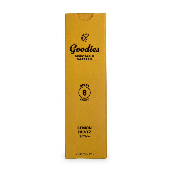 Goodies Lemon Runtz Delta-8-THC Disposable Vape Box Front