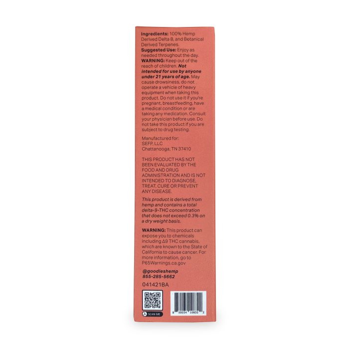 Goodies Watermelon Skittlez Delta-8-THC Disposable Vape B