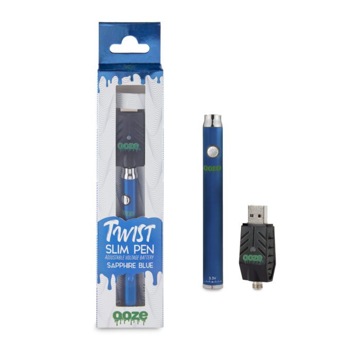Ooze Slim Pen Twist - Blue Box and Charger