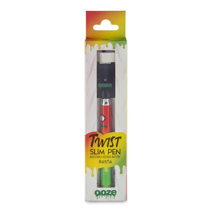 Ooze Slim Pen Twist - Rasta Box