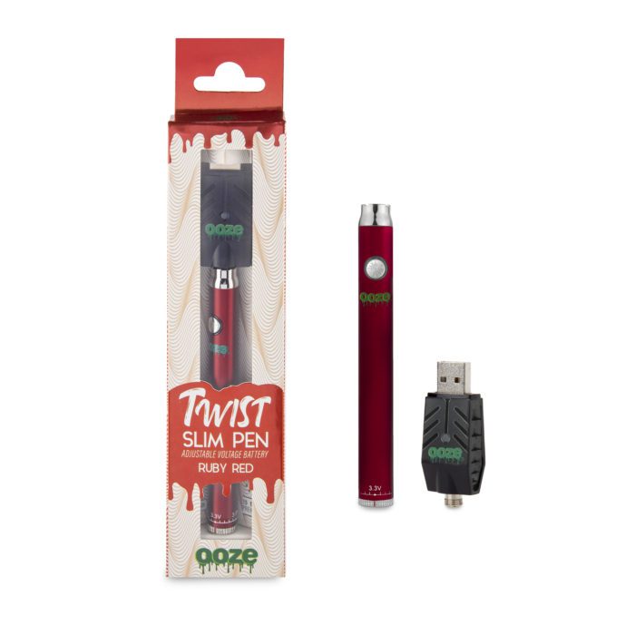 Ooze Slim Pen Twist - Red Box and charger