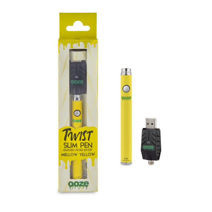 Ooze Slim Pen Twist - Yellow Box and Charger